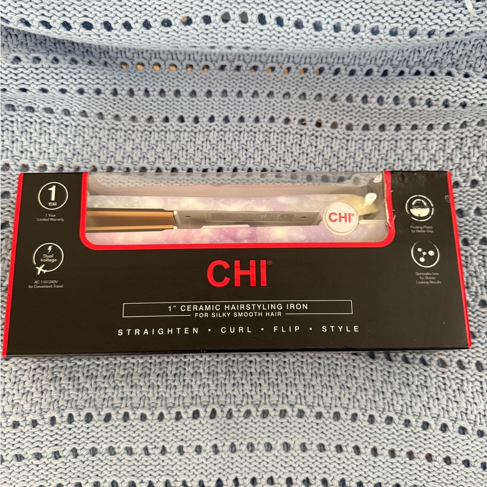 CHI Ceramic Hairstyling Iron - Silver